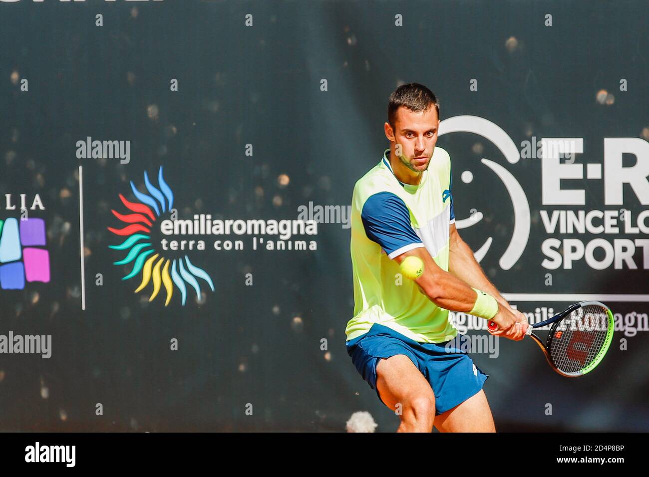 Aslo Djere durante l'ATP Challenger 125 - internazionali Emilia Romagna, Tennis Internationals, parma, Italy, 09 Oct 2020 Credit: LM/Roberta Corradin Foto Stock