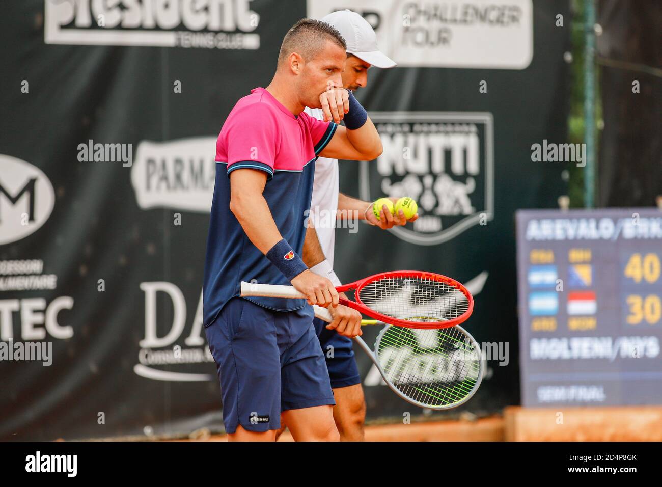 9 ottobre 2020, Parma, Italia: parma, Italia, , 09 Ott 2020, Tomislav Brkic - Marcelo Arevalo durante ATP Challenger 125 - internazionali Emilia Romagna - Tennis internazionali - Credit: LM/Roberta Corradin (Credit Image: © Roberta Corradin/LPS via ZUMA Wire) Foto Stock