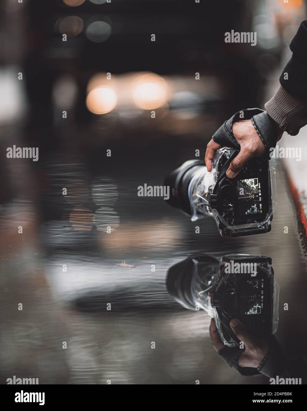 Reflection of Camera, Londra Foto Stock