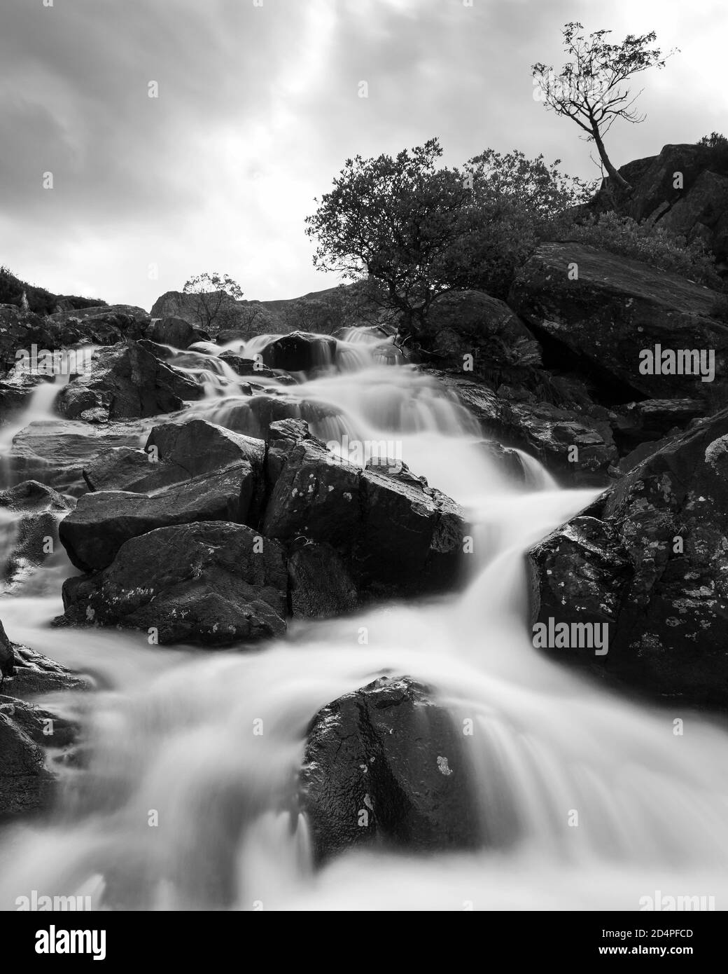 Fotografia di © Jamie Callister. Cascate di Idwal, Snowdonia National Park, Gwynedd, Galles del Nord, 11 luglio 2020 Foto Stock