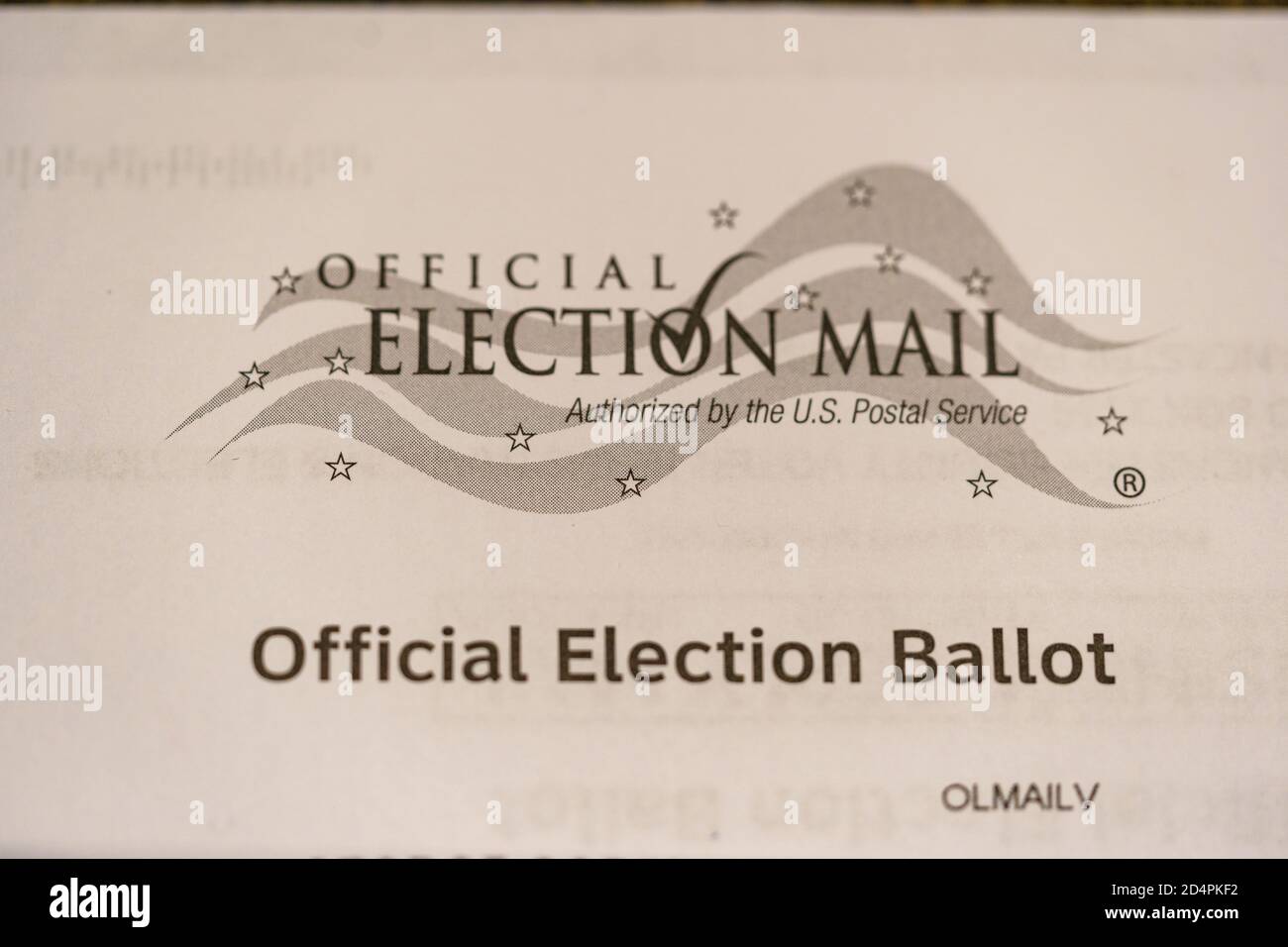 Voto ELETTORALE per le elezioni presidenziali del 2020. Foto Stock