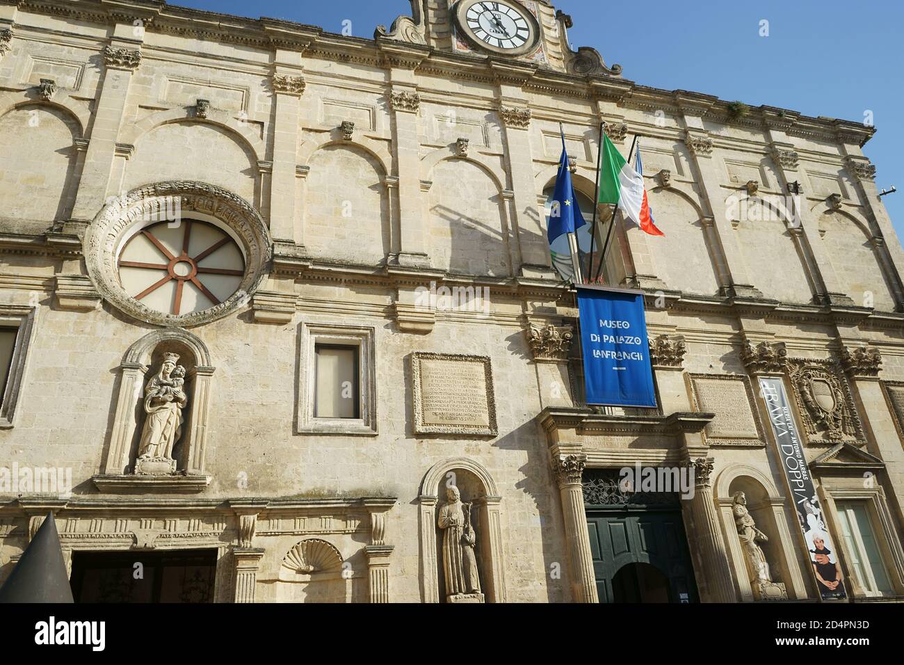 Palazzo Lanfranchi, museo nazionale d'arte medievale e moderna, Museo nazionale d'arte medievale e moderna, Matera, Basulizzata, Italia Foto Stock