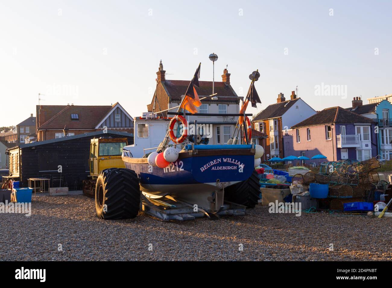 Scena faggio Aldeburgh Foto Stock