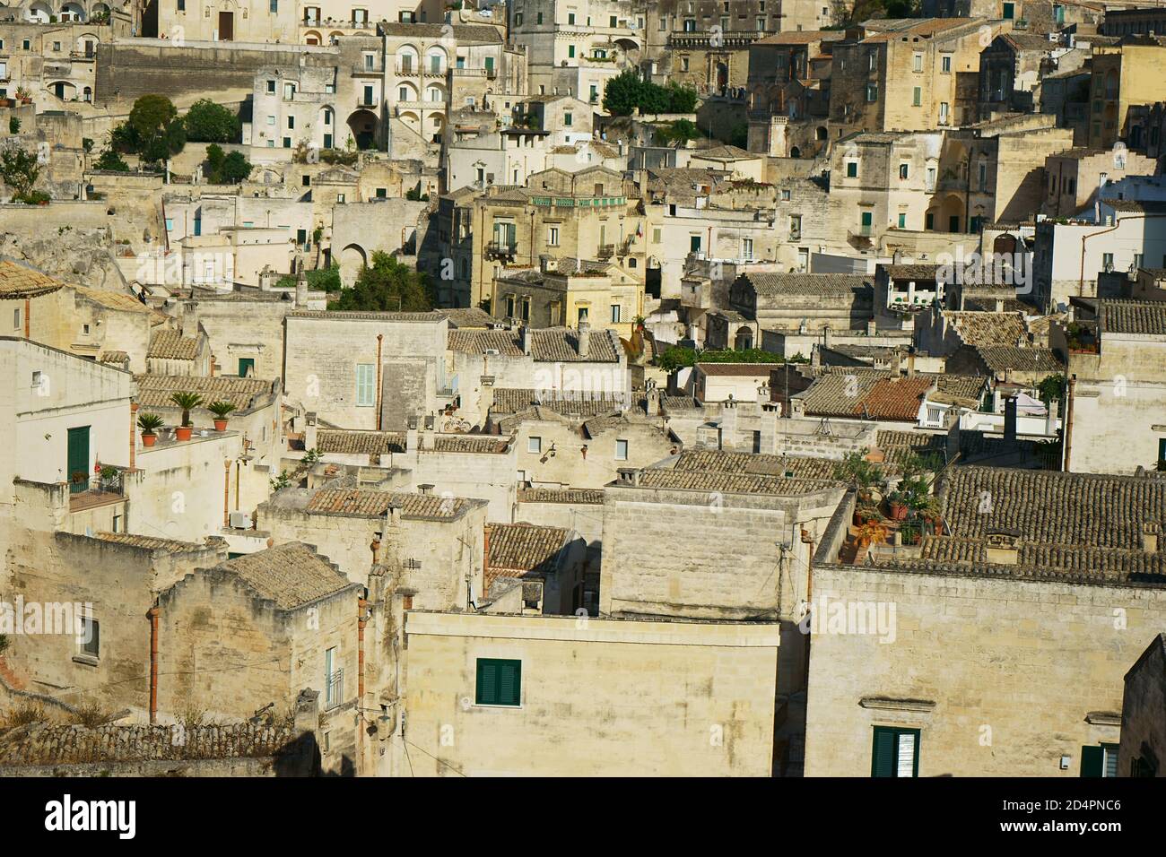 Veduta di Matera, Basilicata, Italia, Europa Foto Stock