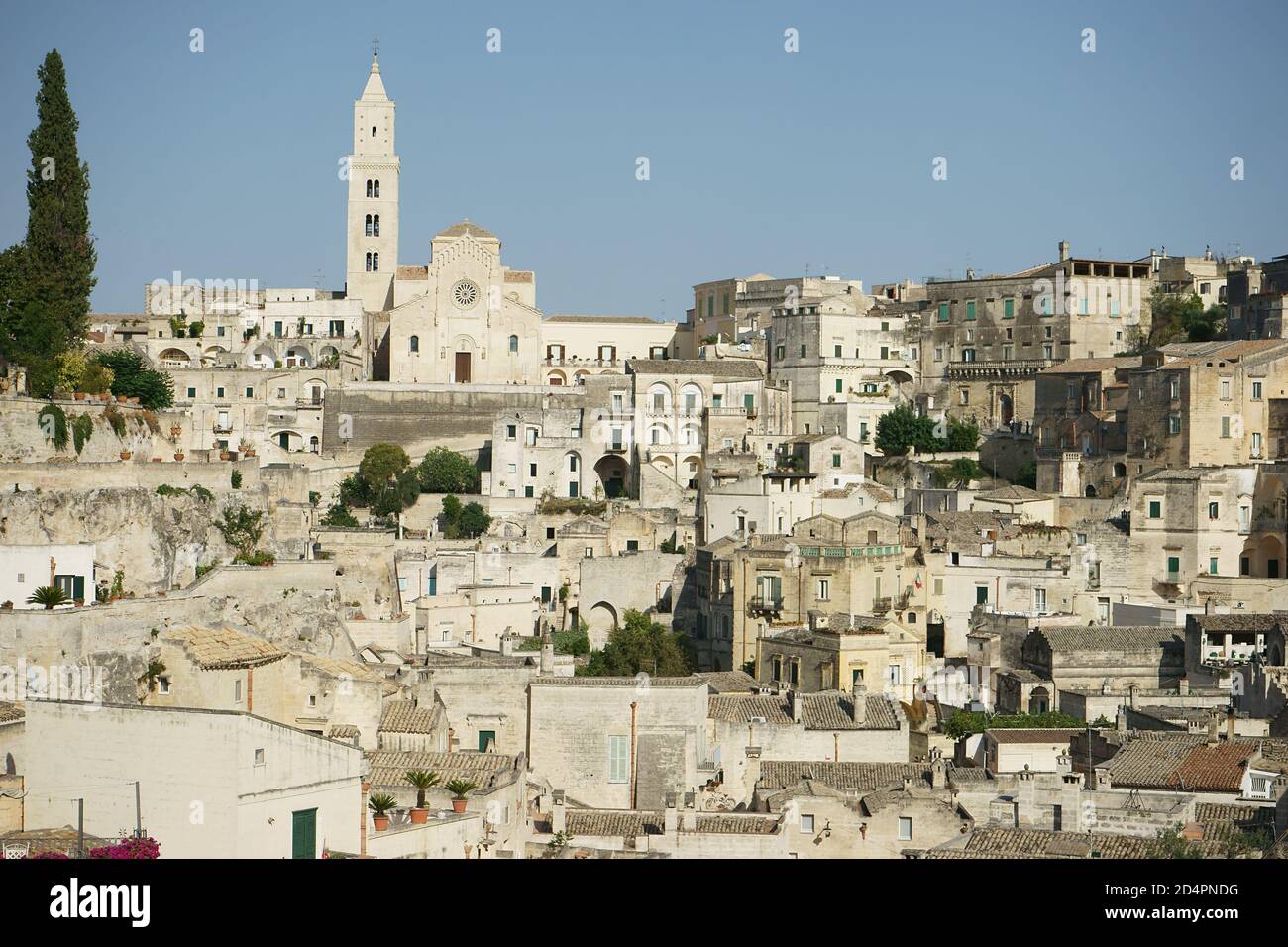 Veduta di Matera, Basilicata, Italia, Europa Foto Stock