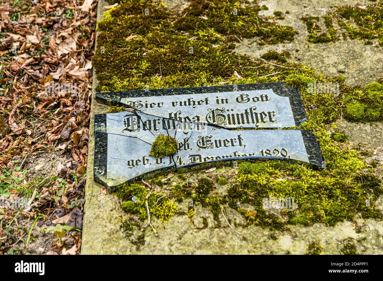 Cimitero di Fincken, Germania Foto Stock