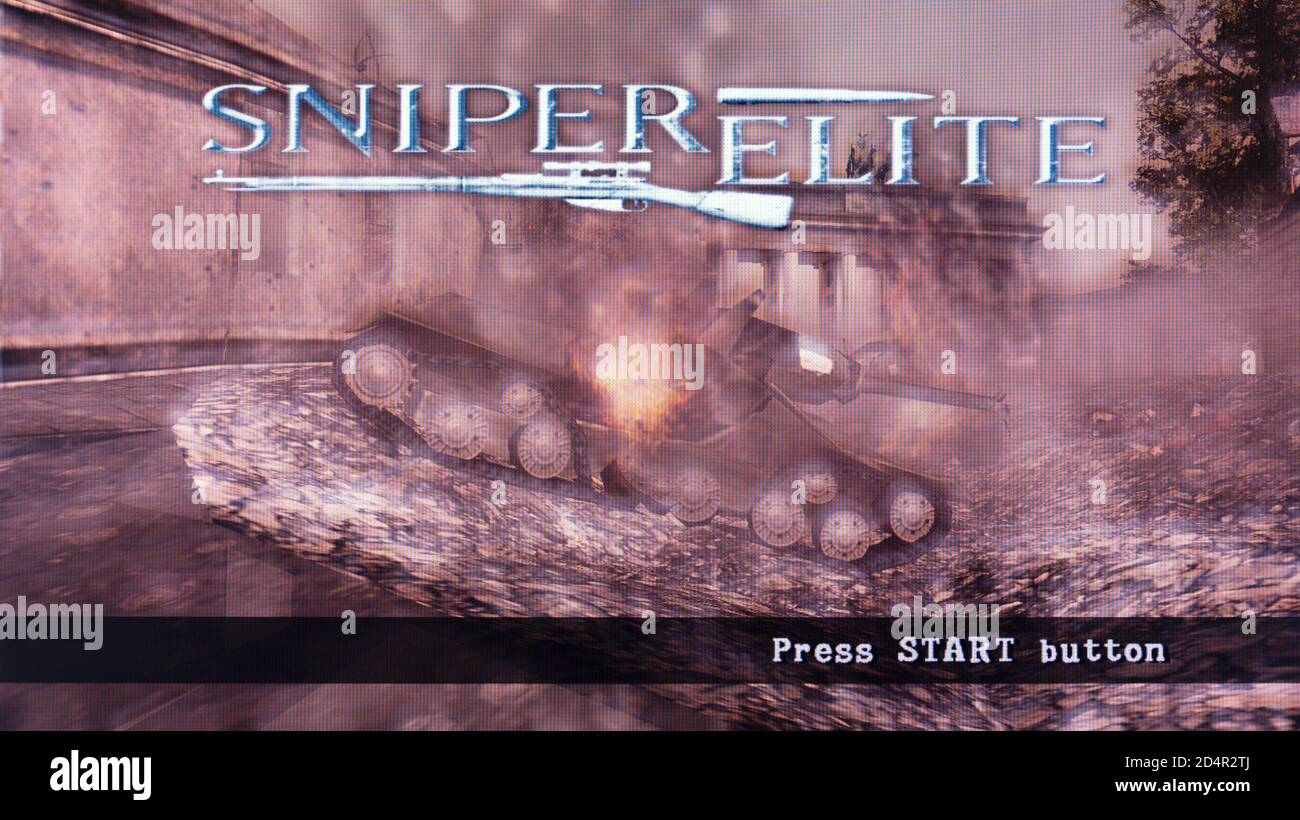 Sniper Elite - Sony PlayStation 2 PS2 - utilizzo editoriale solo Foto Stock
