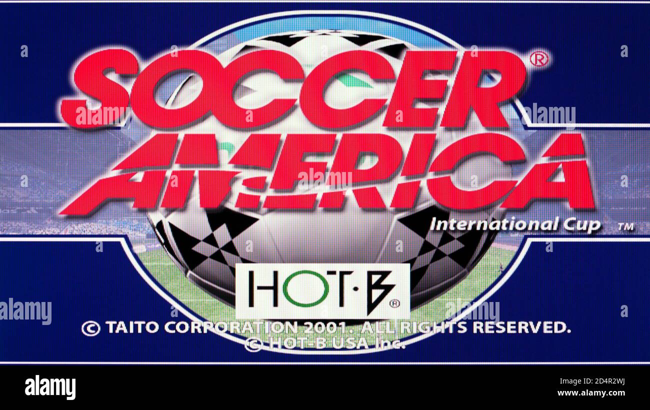 Soccer America - Sony PlayStation 2 PS2 - uso editoriale solo Foto Stock