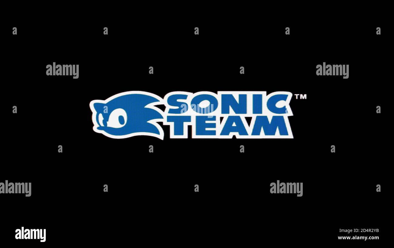 Logo Sonic Team Developer - Sony PlayStation 2 PS2 - Solo per uso editoriale Foto Stock