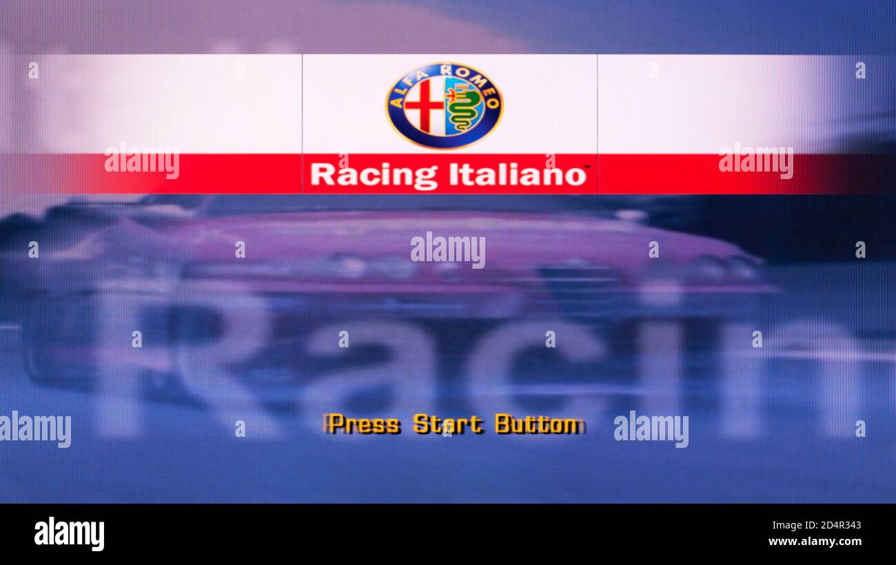Racing Italiano - Sony PlayStation 2 PS2 - uso editoriale solo Foto Stock