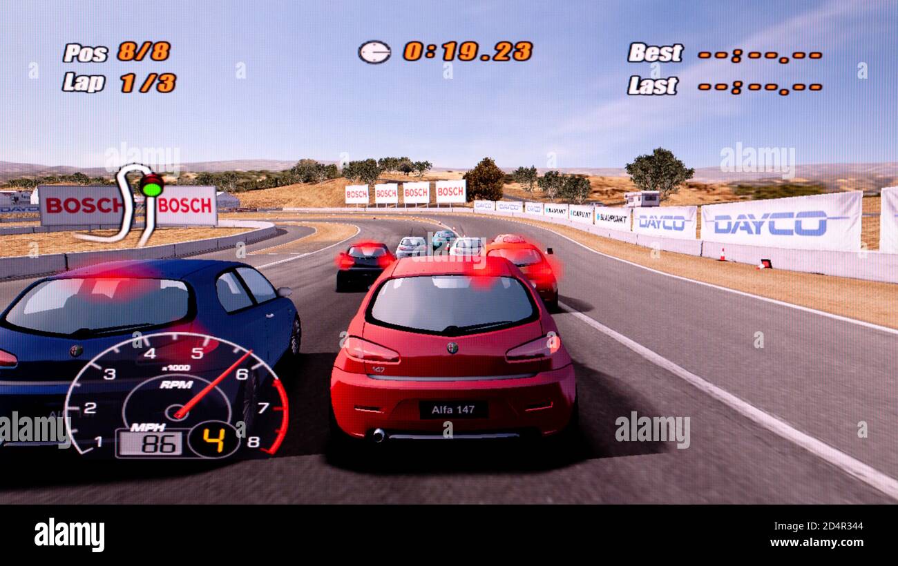Racing Italiano - Sony PlayStation 2 PS2 - uso editoriale solo Foto Stock
