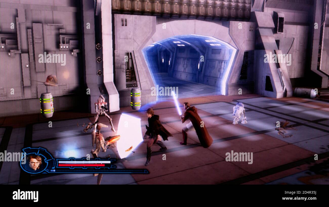 Star Wars - episodio III - la vendetta dei Sith - Sony PlayStation 2 PS2 - solo per uso editoriale Foto Stock