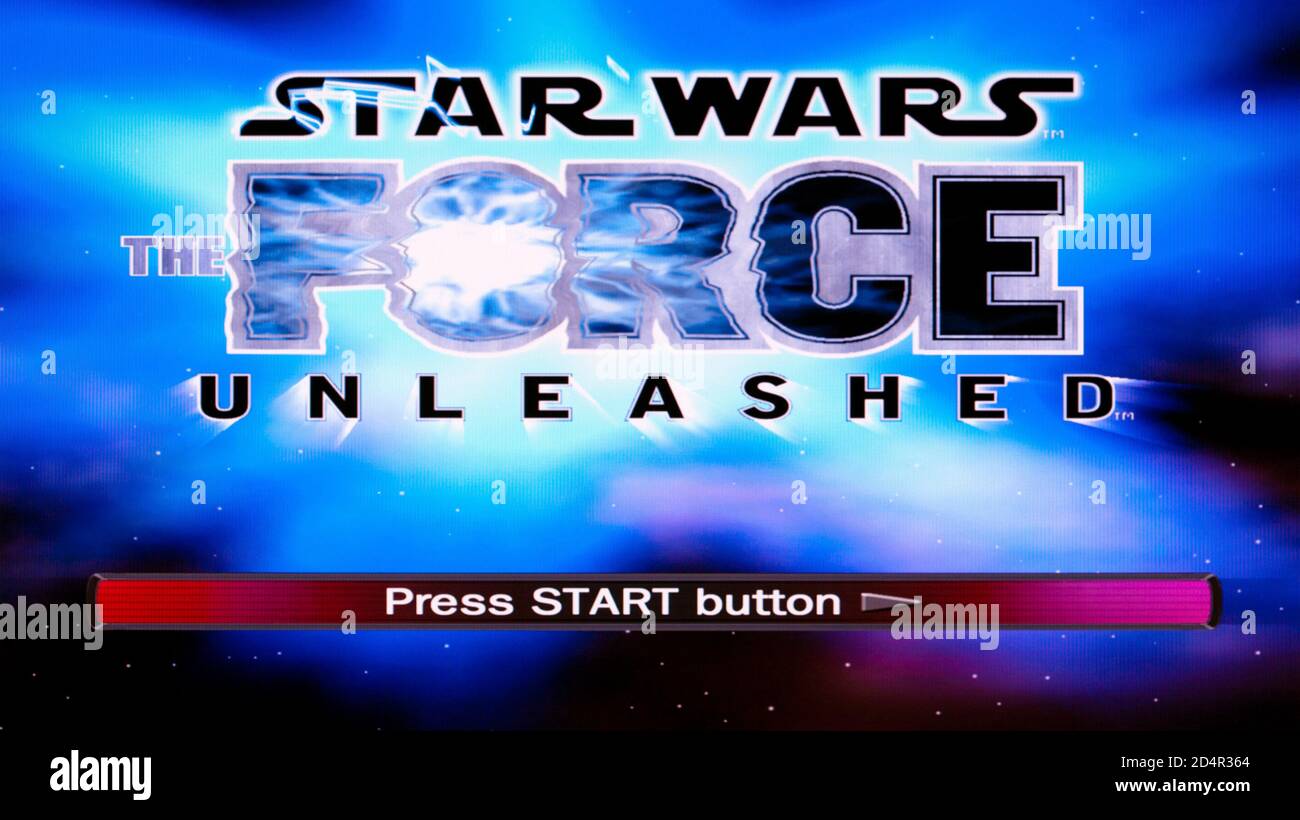 Star Wars - The Force Unleashed - Sony PlayStation 2 PS2 - solo per uso editoriale Foto Stock