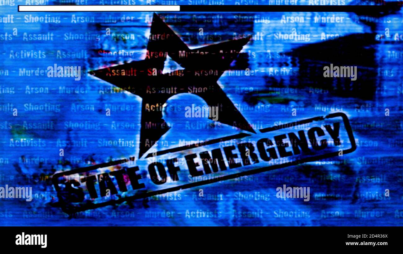 Stato di emergenza - Sony PlayStation 2 PS2 - Editoriale utilizzare solo Foto Stock