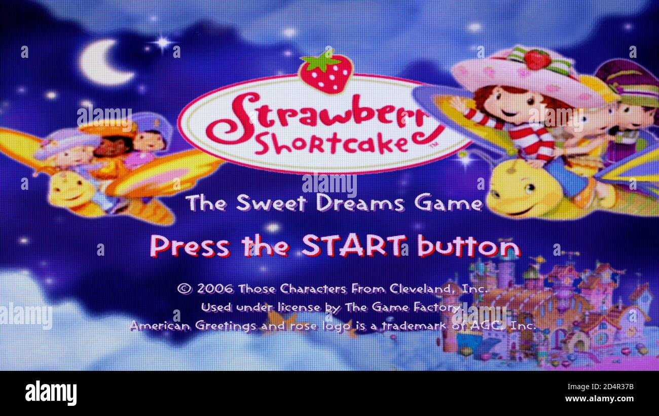 Strawberry Shortcake - il gioco Sweet Dreams - Sony PlayStation 2 PS2 - solo per uso editoriale Foto Stock