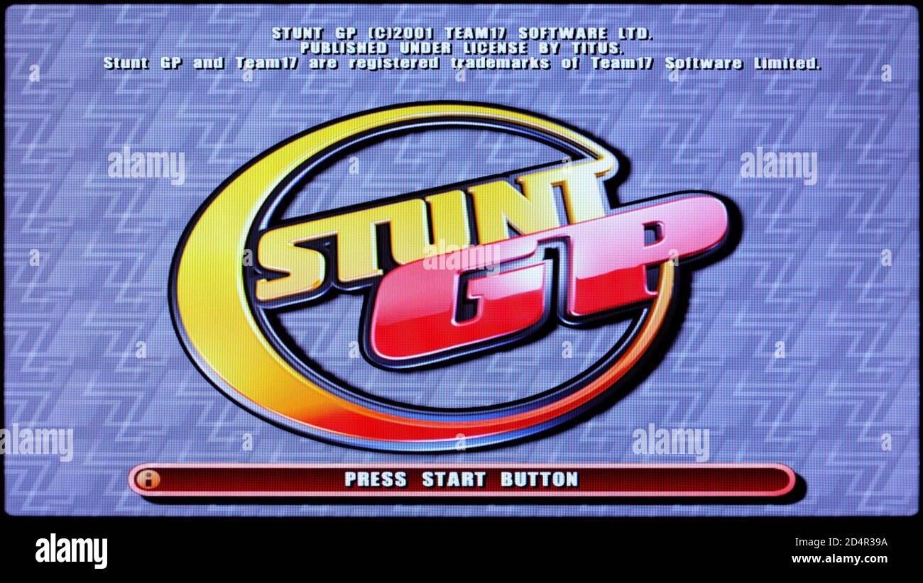 Stunt GP - Sony PlayStation 2 PS2 - utilizzo editoriale solo Foto Stock
