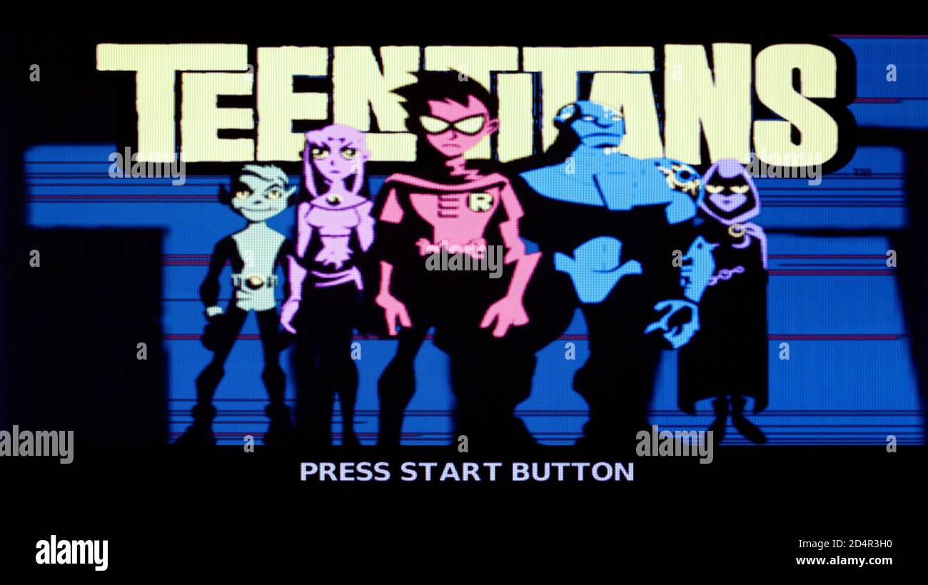 Teen Titans - Sony PlayStation 2 PS2 - uso editoriale solo Foto Stock