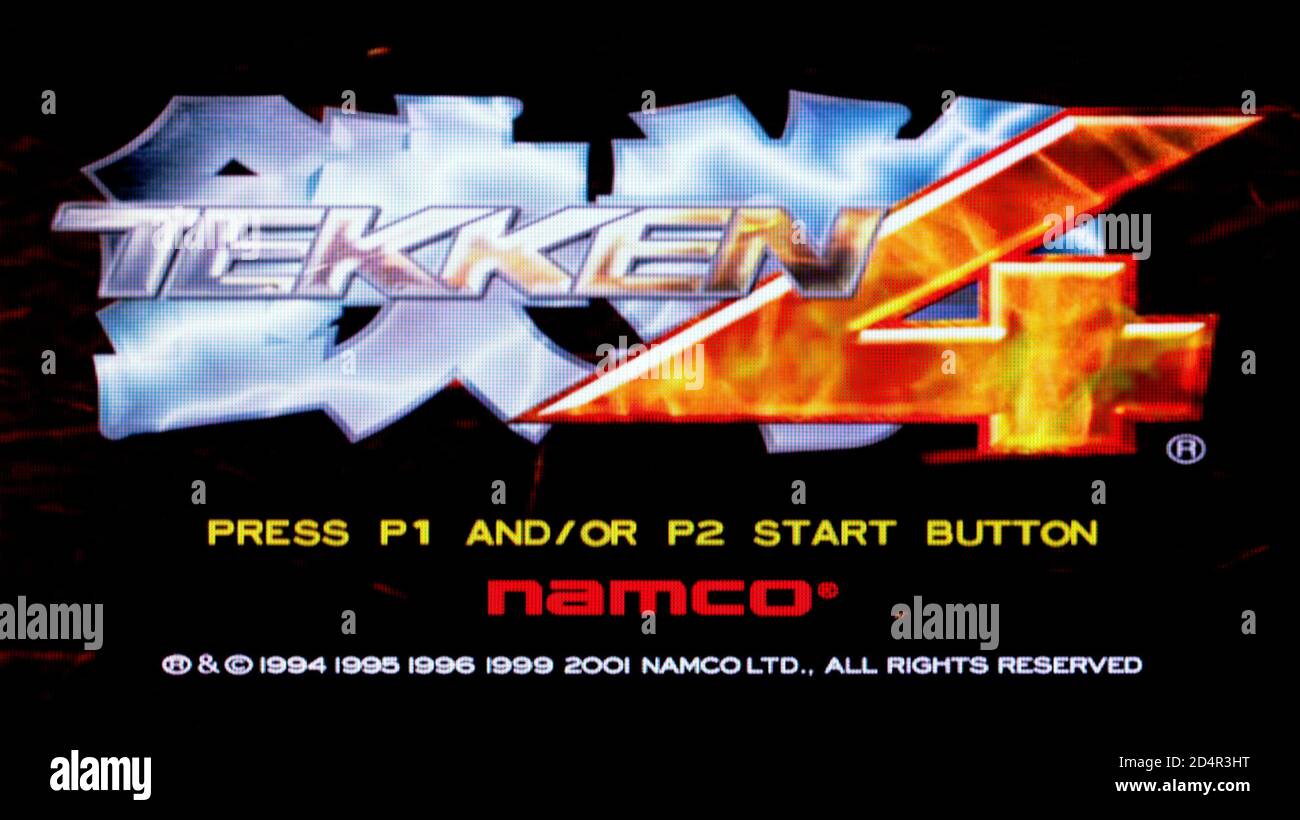 Tekken 4 - Sony PlayStation 2 PS2 - uso editoriale solo Foto Stock