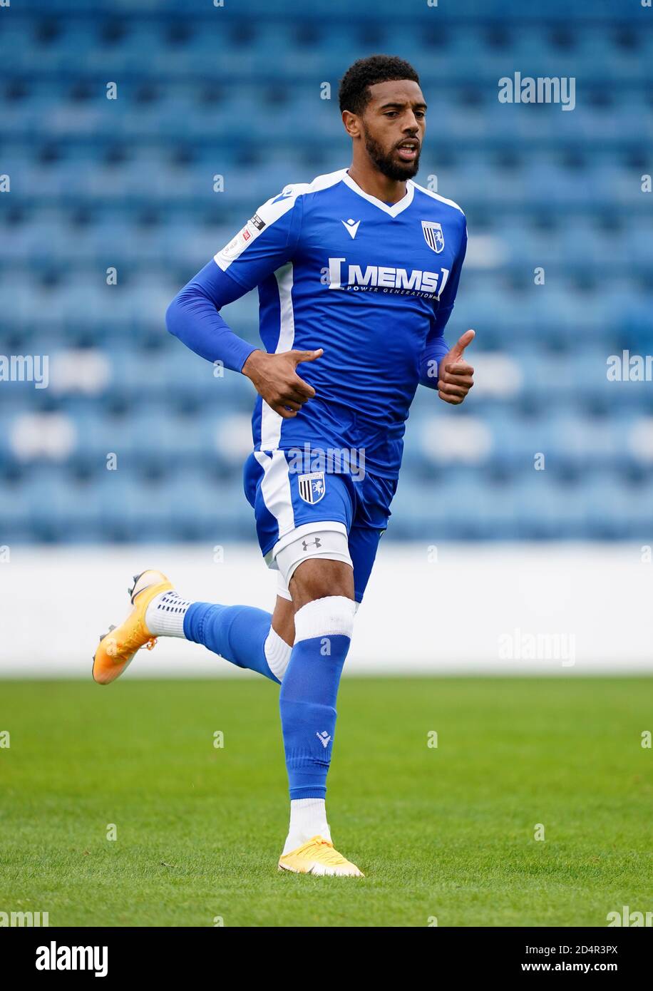 Gillingham's Vadaine Oliver durante la partita Sky Bet League One al Medway Priestfield Stadium di Gillingham. Foto Stock