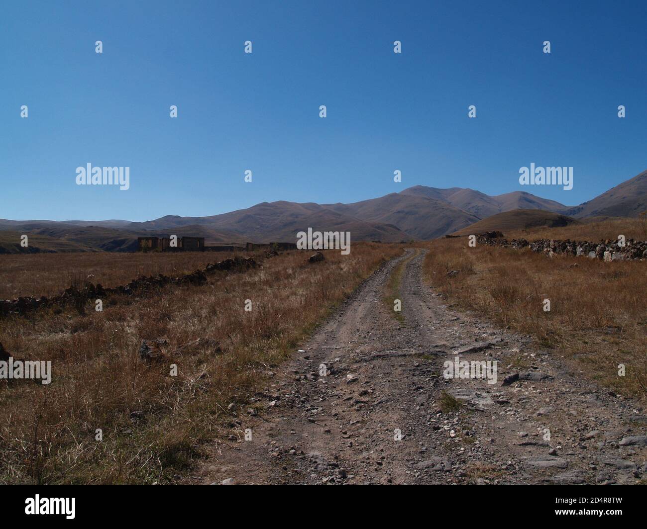 Villaggio di montagna in rovina a Nagorno Karabakh Foto Stock