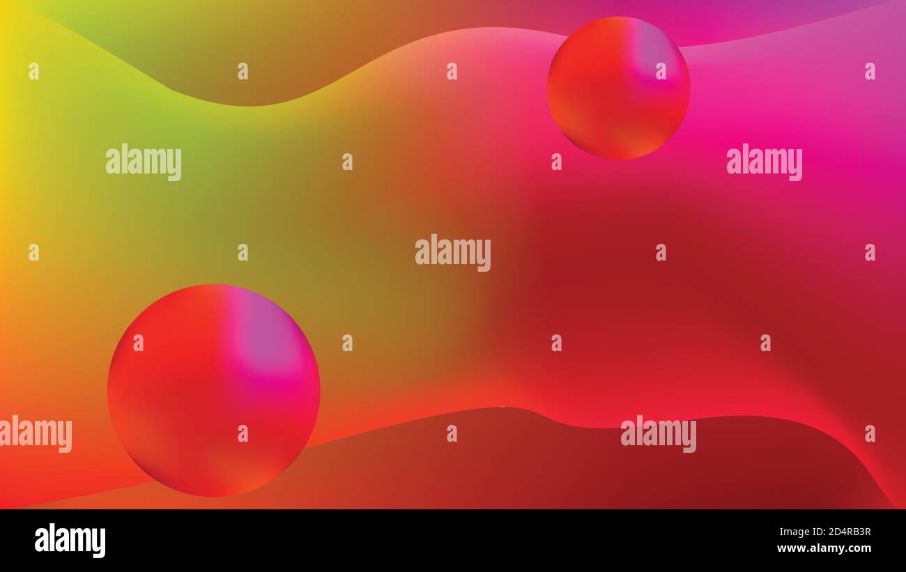 Gradiente astratto flusso fluido sfondo colorato Illustrazione Vettoriale