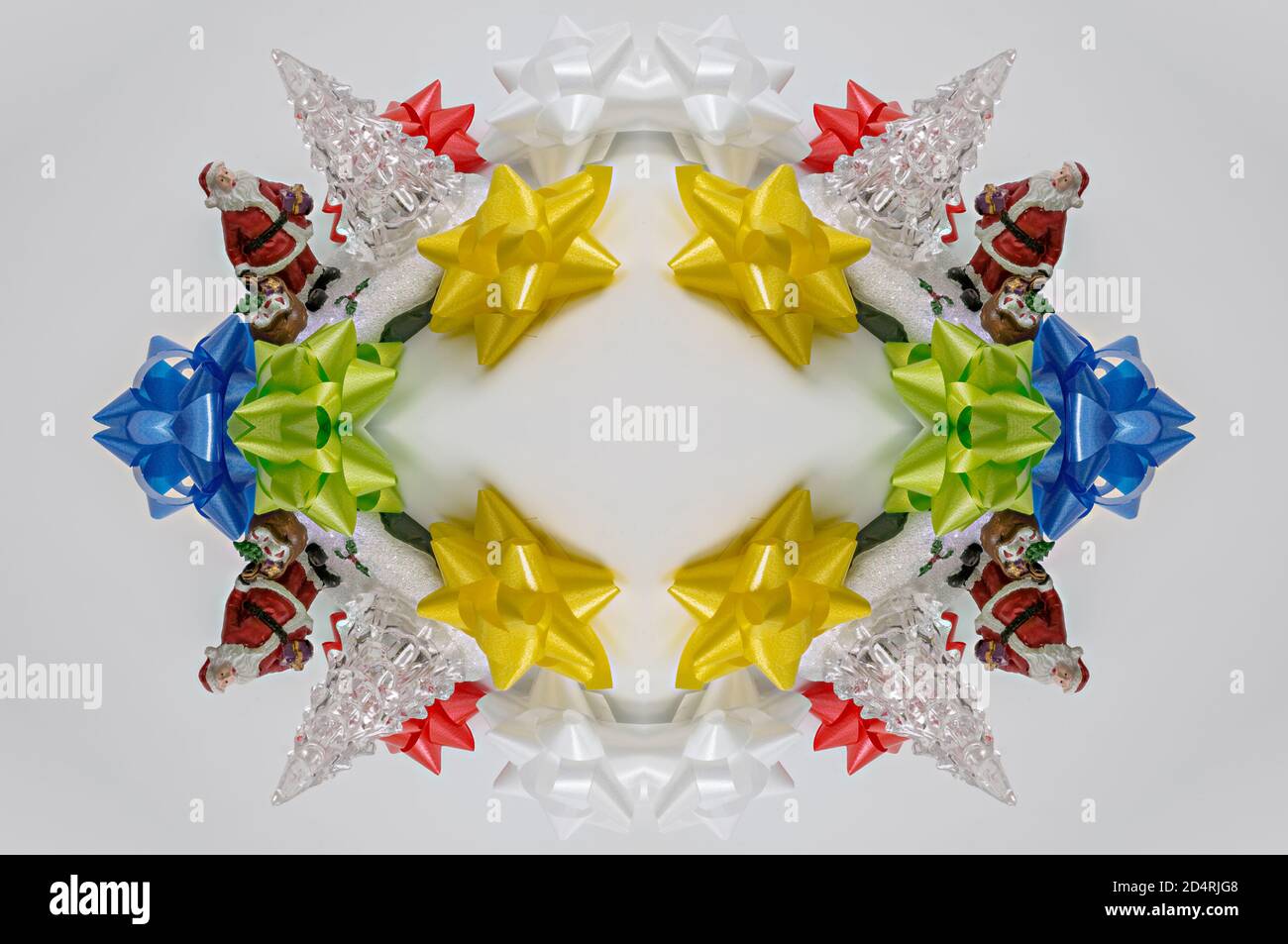 Buon Natale, spazio per scrivere il testo, sfondo pieno di colori, biglietto di auguri di vacanza design, su sfondo luminoso Foto Stock