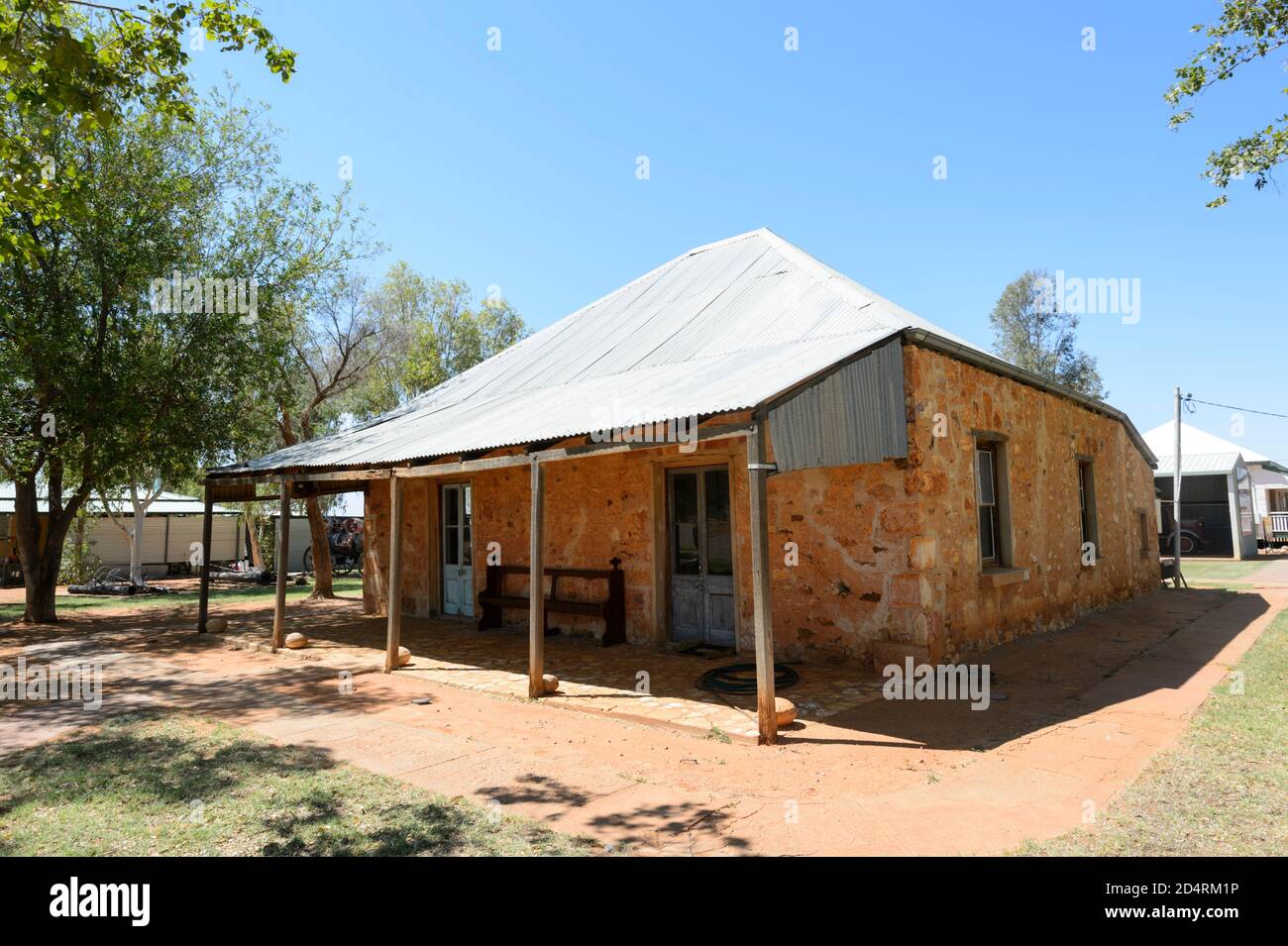 La Stonehouse è una casa patrimonio dell'umanità costruita tra il 1880 e il 1890 circa, il Boulia Heritage Complex, Boulia, Queensland, QLD, Australia Foto Stock