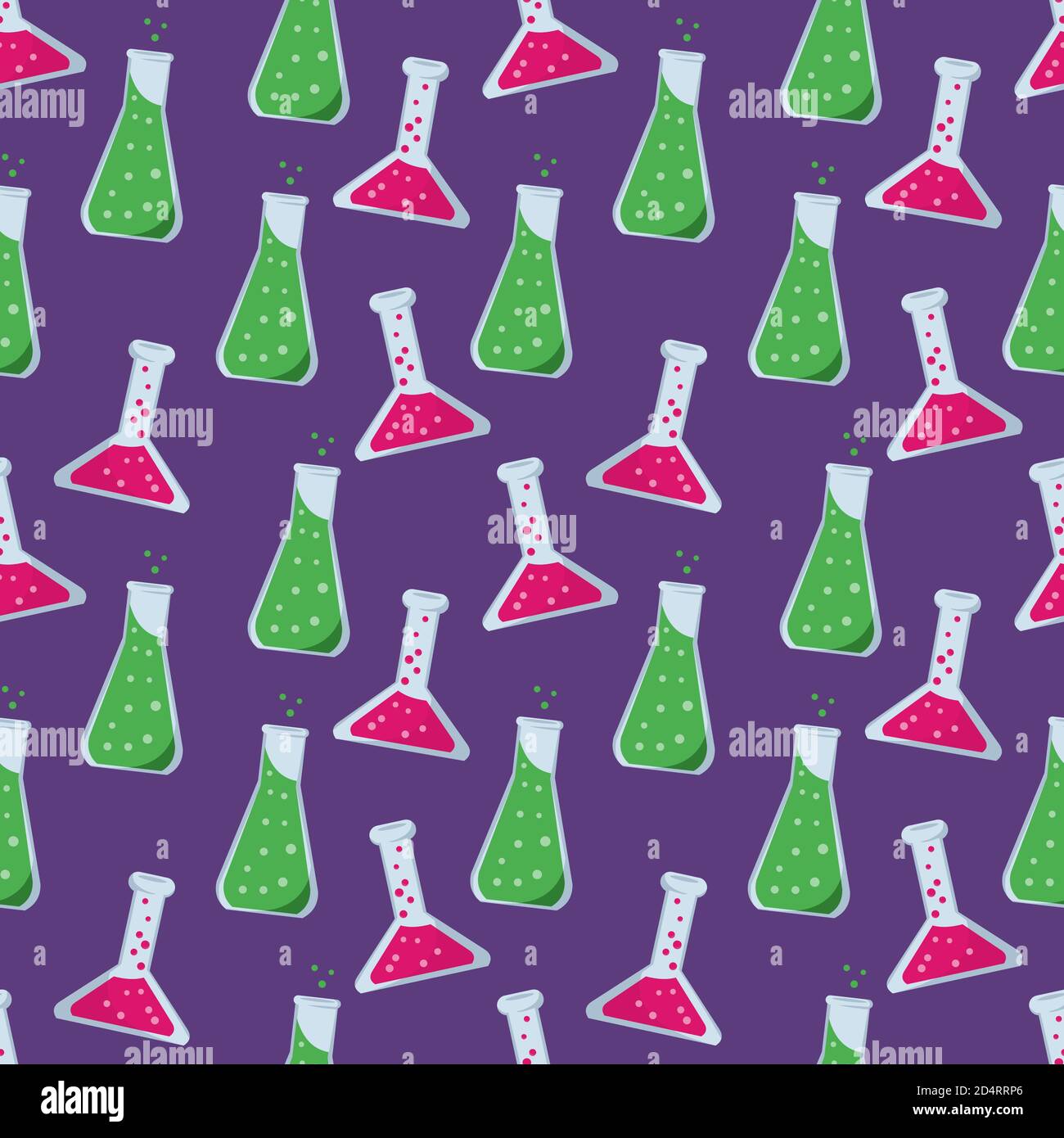 matraccio chimico da laboratorio modello senza cuciture sfondo illustrazione vettoriale Illustrazione Vettoriale