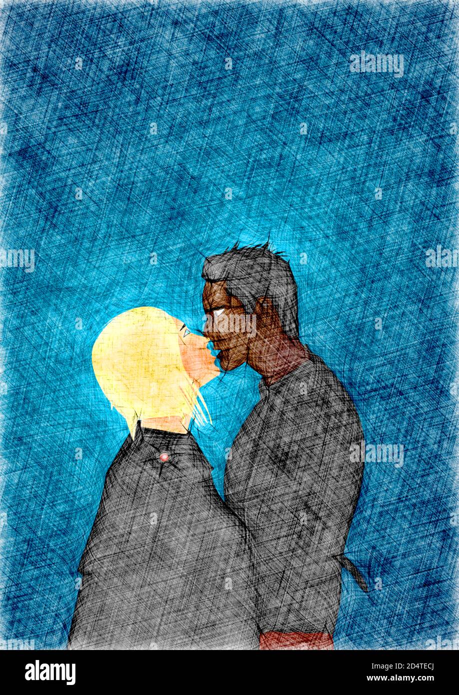 Coppia di innamorati. Foto Stock