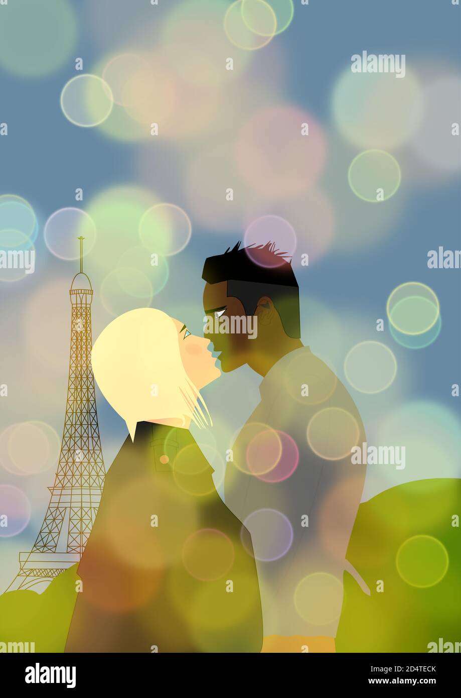 Coppia di innamorati. Foto Stock