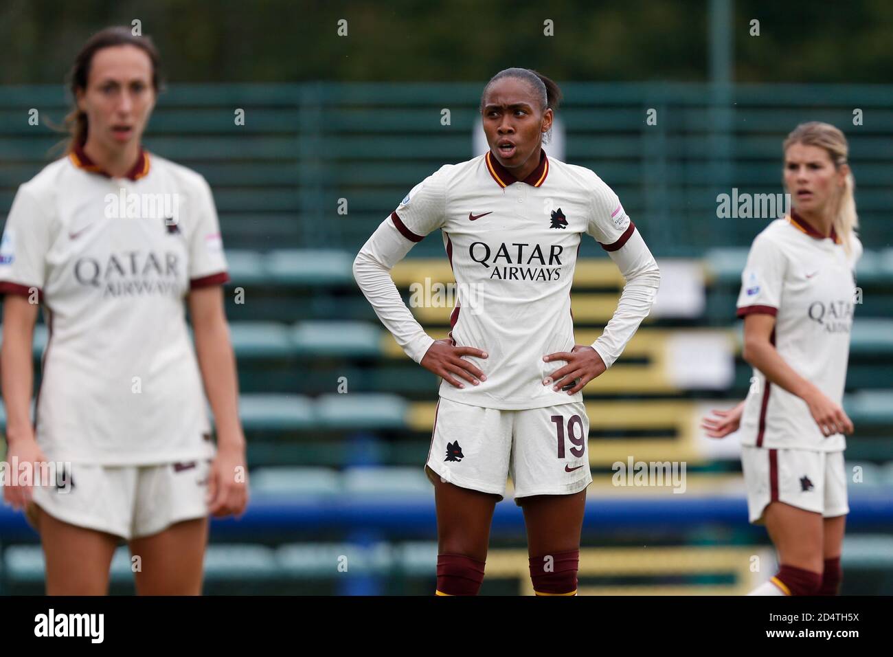 milano, Italia, 11 Ott 2020, Lindsey Thomas (COME Roma) durante FC Internazionale vs AS Roma, Campionato Italiano di Calcio Serie A Donna - Credit: LM/Francesco Scaccianoce/Alamy Live News Foto Stock