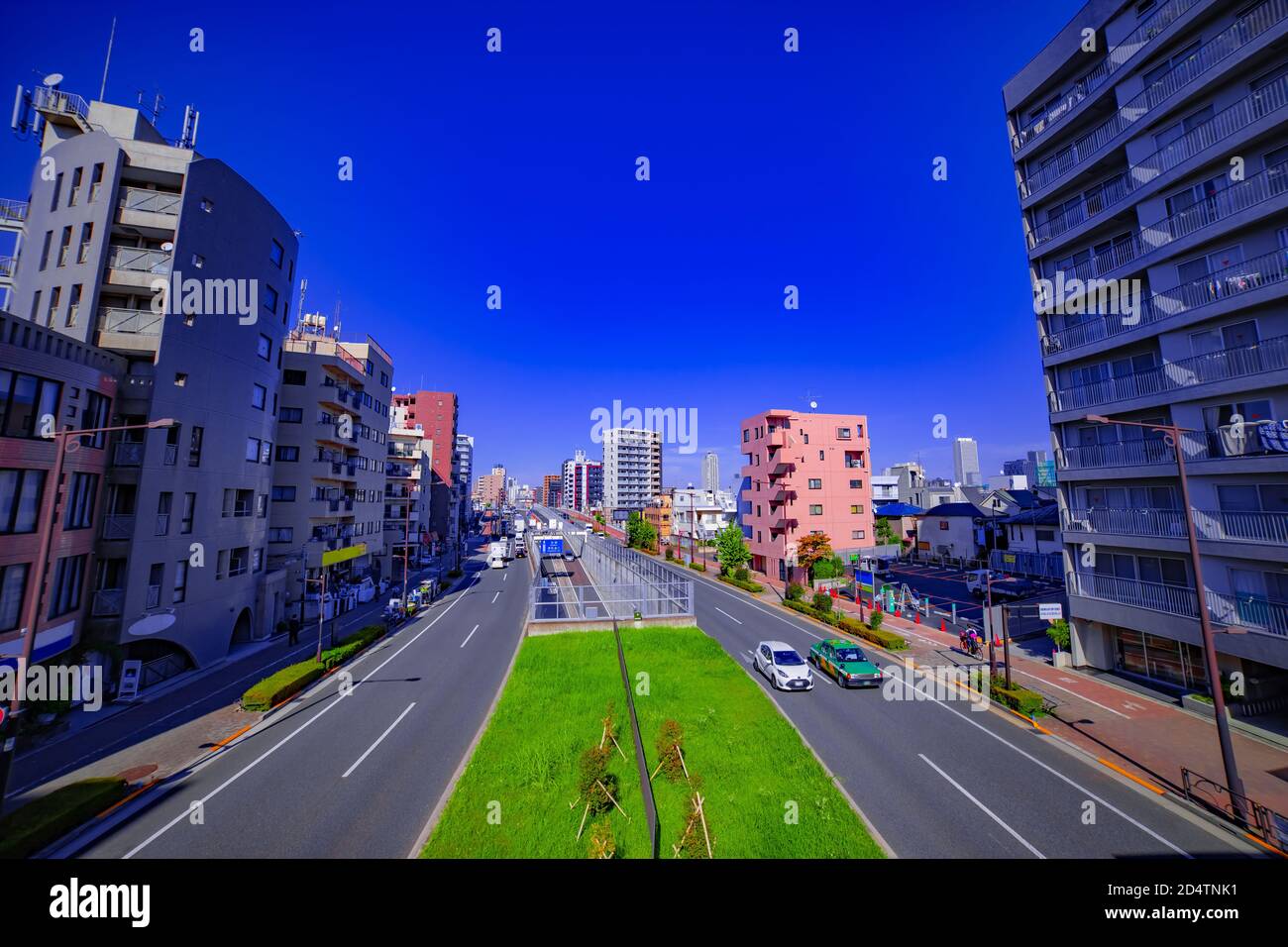 Un paesaggio urbano nel viale Yamanote di Tokyo Foto Stock