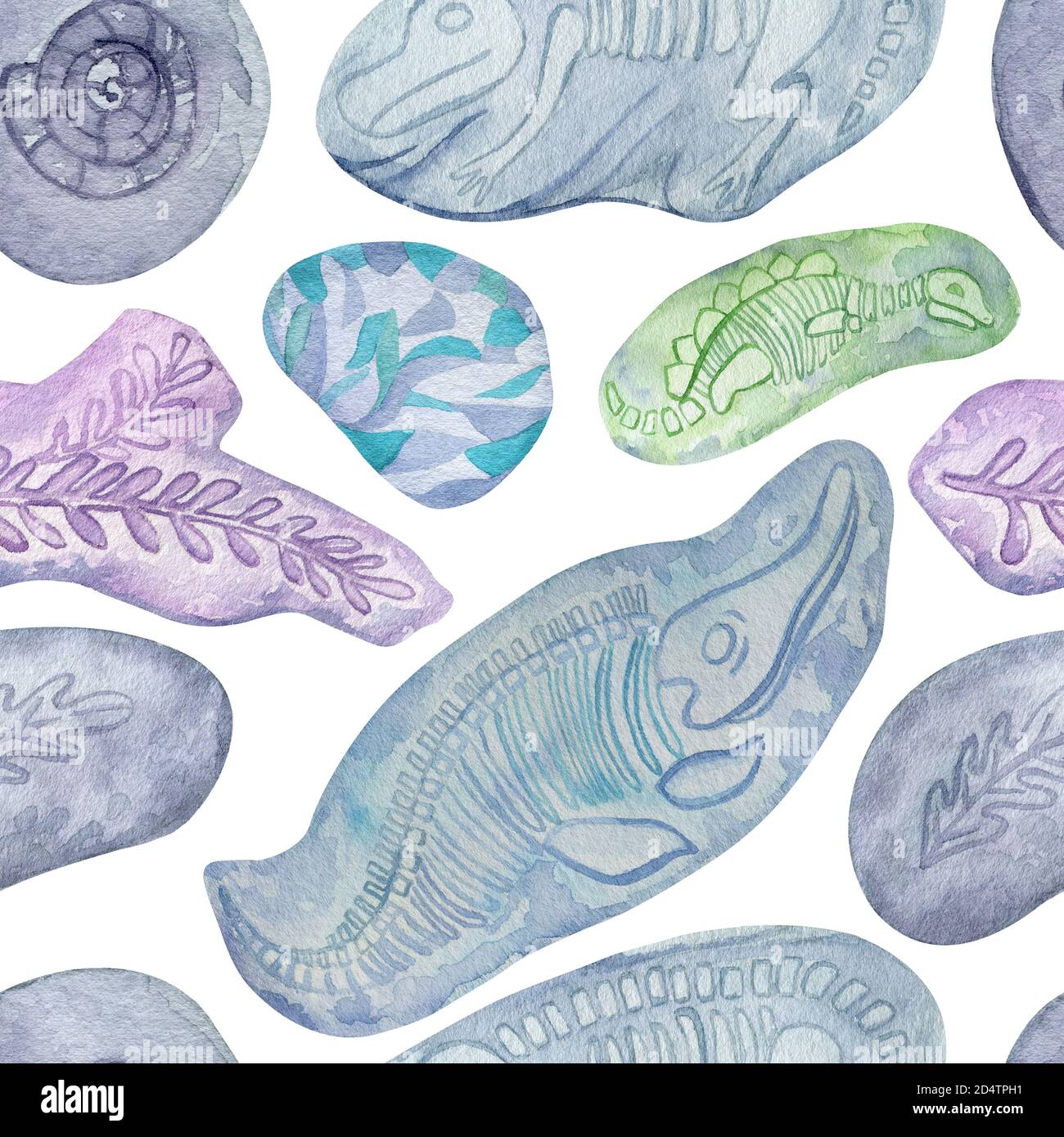Carino modello paleontologico per i tessuti per bambini. Foto Stock