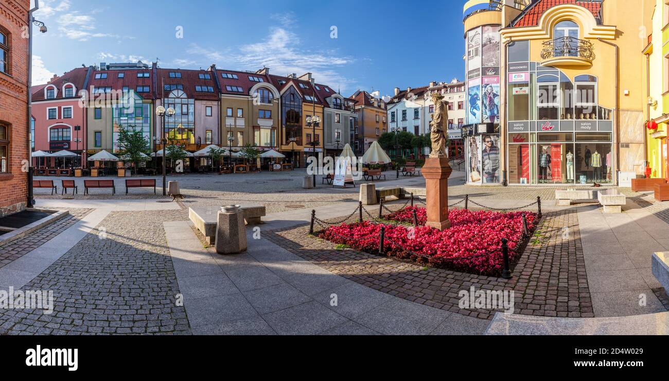 Olsztyn, Targ Rybny Street, Polonia Foto Stock