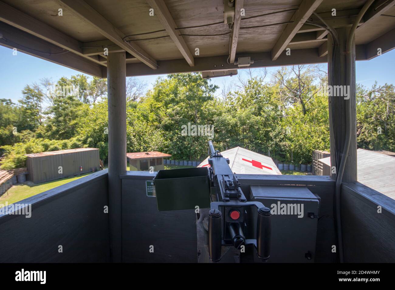 Charleston, Carolina del Sud, Stati Uniti, Novemner 2019. Ricreazione di un'unità DI MASH dell'era della guerra del Vietnam in mostra a Patriot's Point. Foto Stock