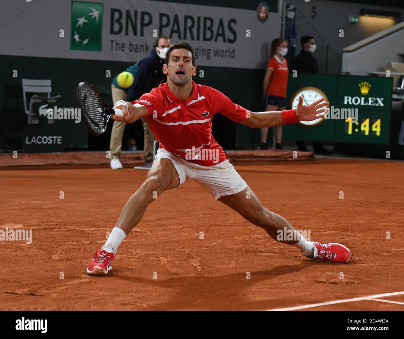 Parigi, Francia. 11 Ott 2020. Roland Garros Paris French Open 2020 Day 15 111020 Novak Djokovic (SRB) Mens singles final Credit: Roger Parker/Alamy Live News Foto Stock