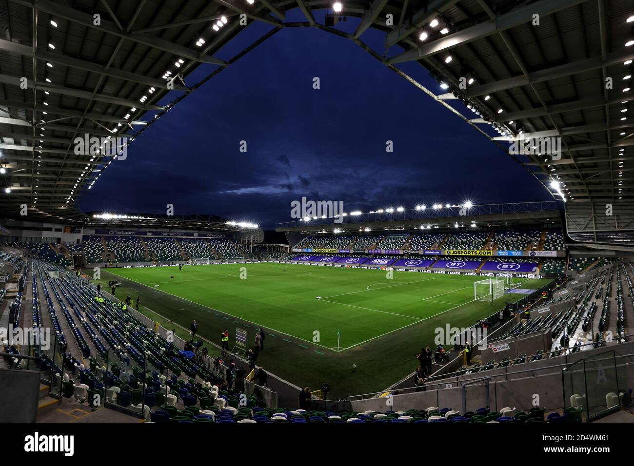 Una vista generale dello stadio prima della UEFA Nations League Group 1, partita di campionato B al Windsor Park, Belfast. Foto Stock