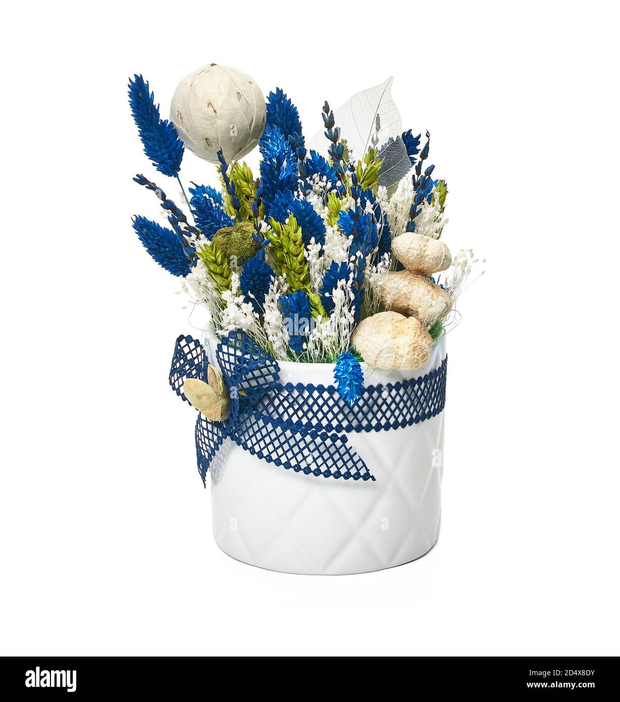 Disposizione dei fiori in un vaso Foto Stock
