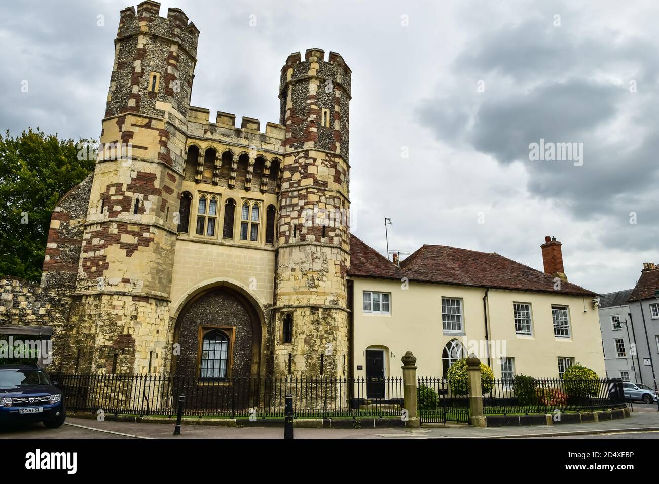 Cemetery Gate of St Augustine's Abbey in Canterbury, Inghilterra Foto Stock