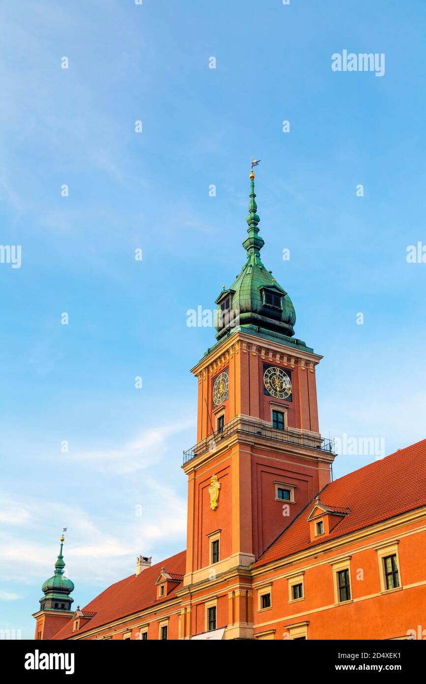 Torre del Castello reale (Zamek Krolewski) nella città vecchia (stare Miasto), Varsavia, Polonia Foto Stock