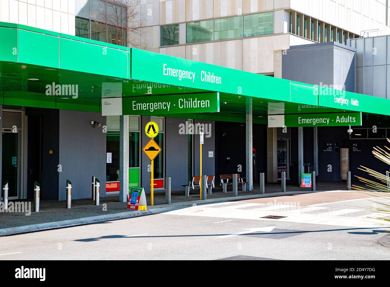 Perth, Australia - 5 settembre 2020: Pronto soccorso all'ospedale Fiona Stanley di Murdoch Foto Stock