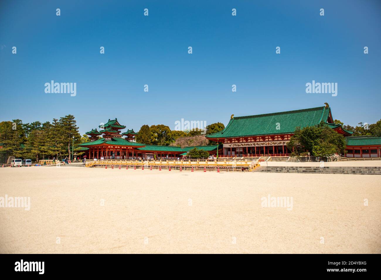 Heian Shrine situato a Sakyō-ku, Kyoto, Giappone Foto Stock