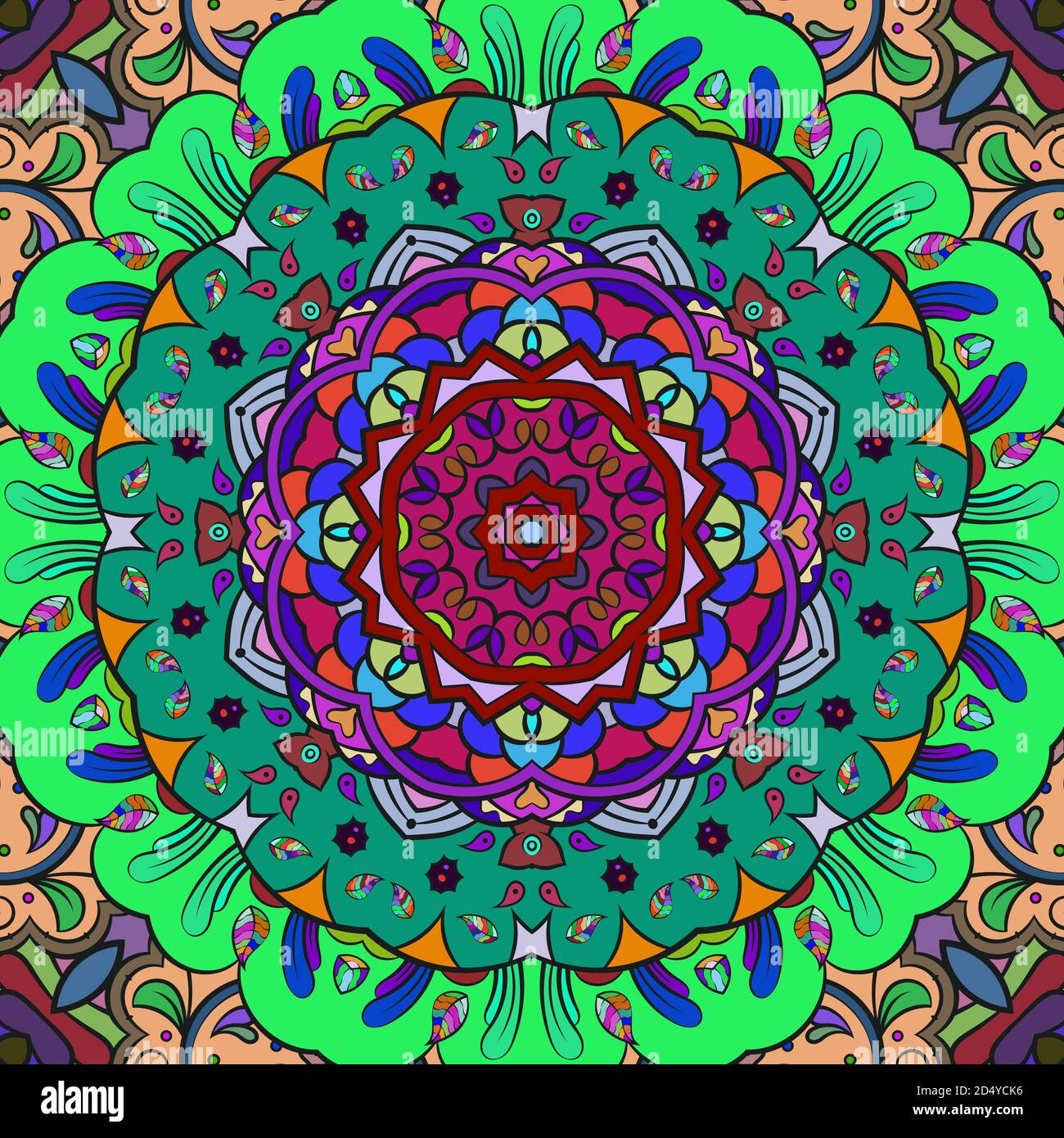 Design mehndi per piastrelle tracheate senza cuciture Illustrazione Vettoriale Design mehndi per piastrelle tracheate senza cuciture Illustrazione Vettoriale