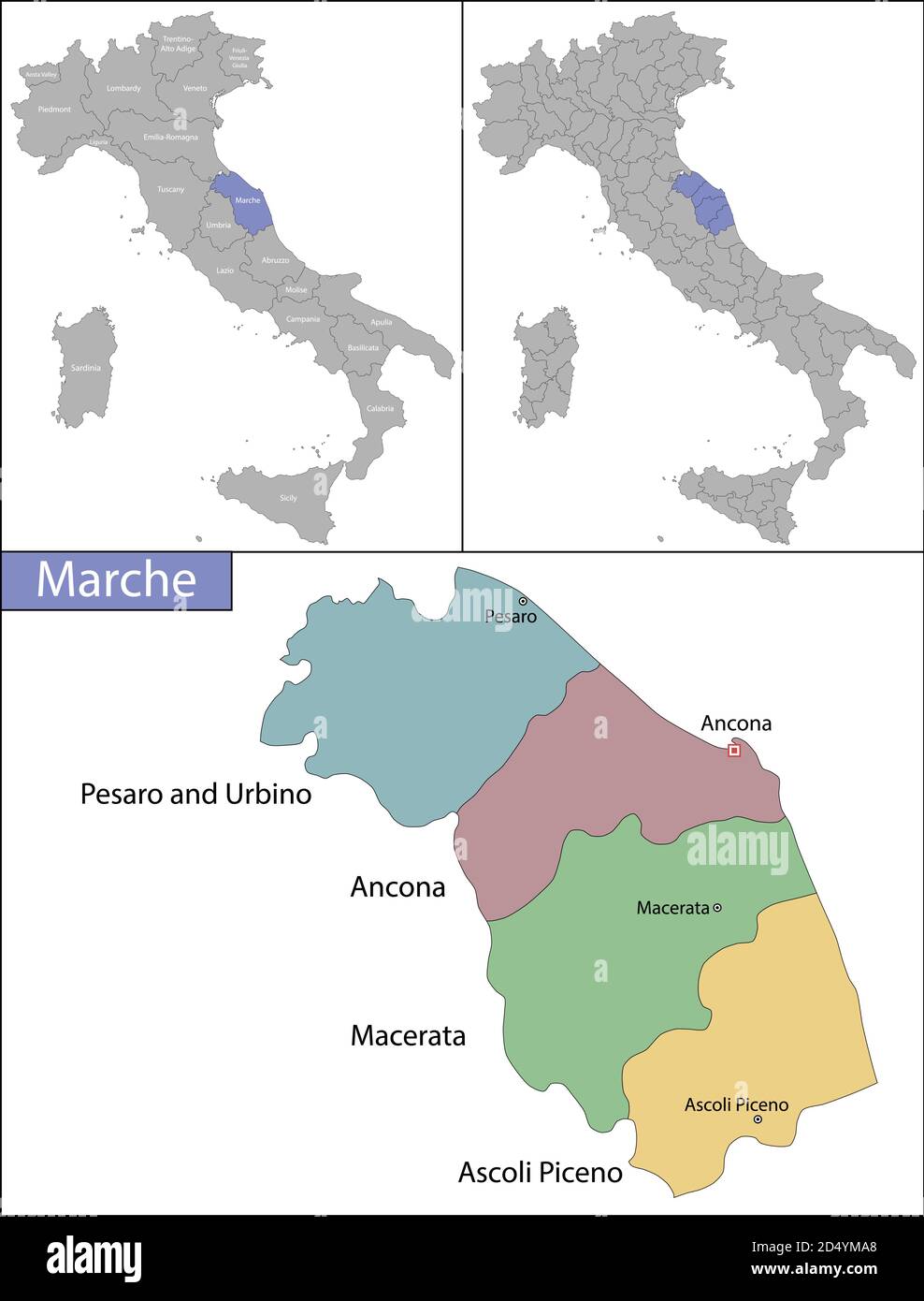 Mappa delle marche Immagini Vettoriali Stock Alamy