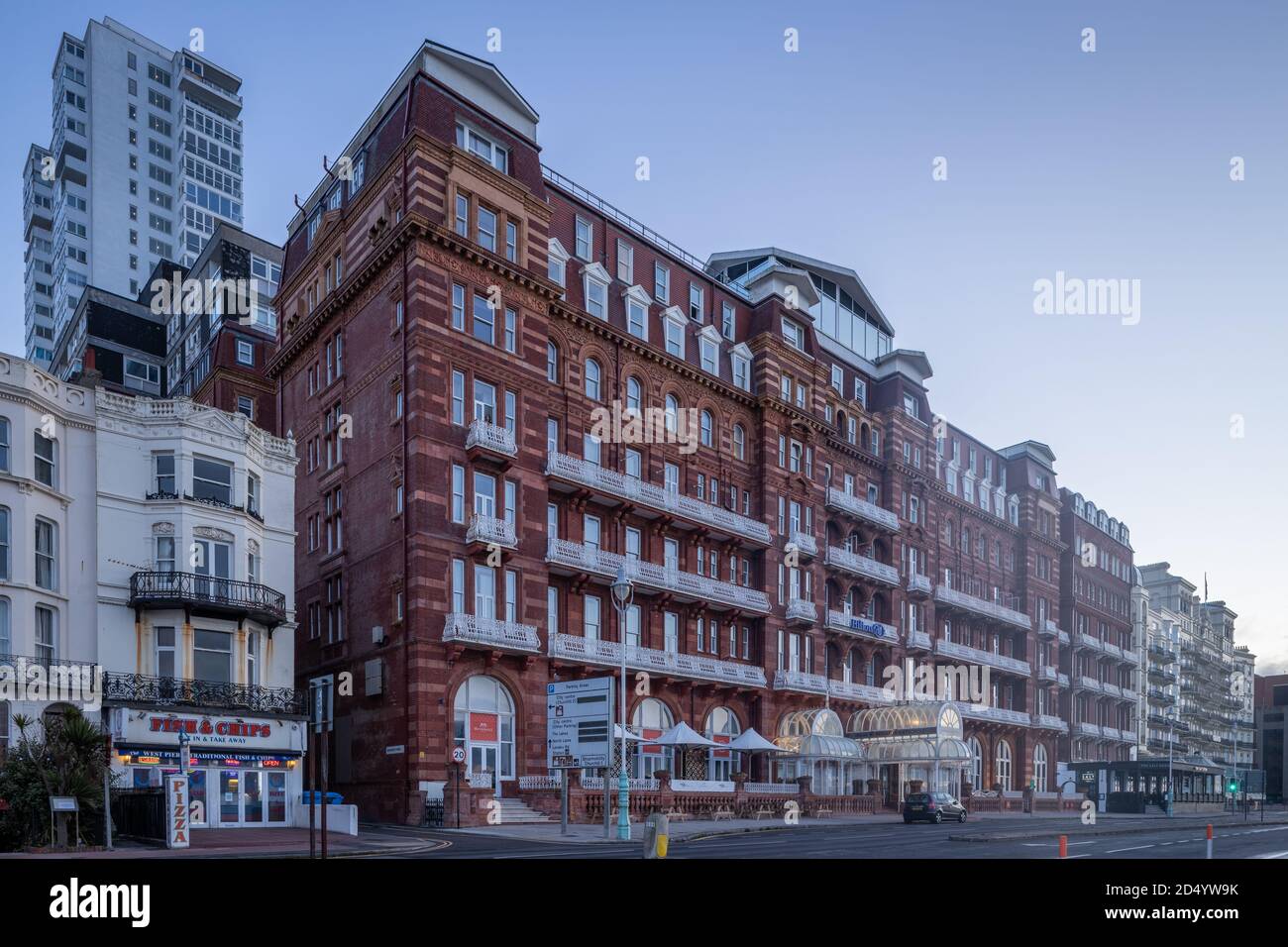 Hilton Brighton Metropole Hotel. Brighton, East Sussex, Regno Unito Foto Stock