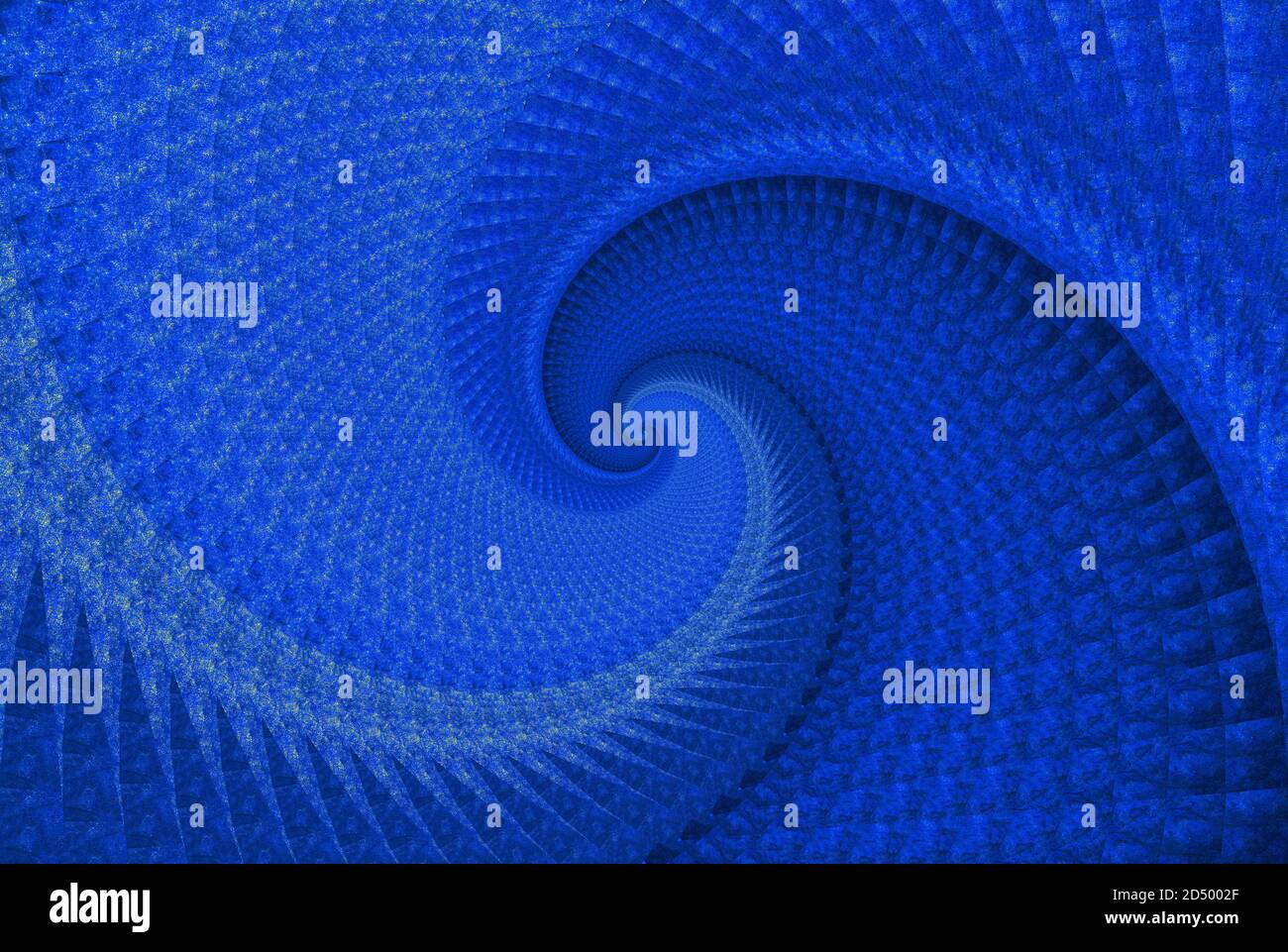 Sfondo astratto del vortice di filatura a spirale blu Foto Stock