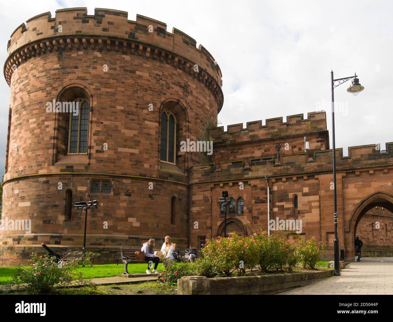 Carlisle Citadel un'ex fortezza medievale su English Street a Carlisle, Cumbria torre è di grado i elencato Cumbria Inghilterra UK Foto Stock