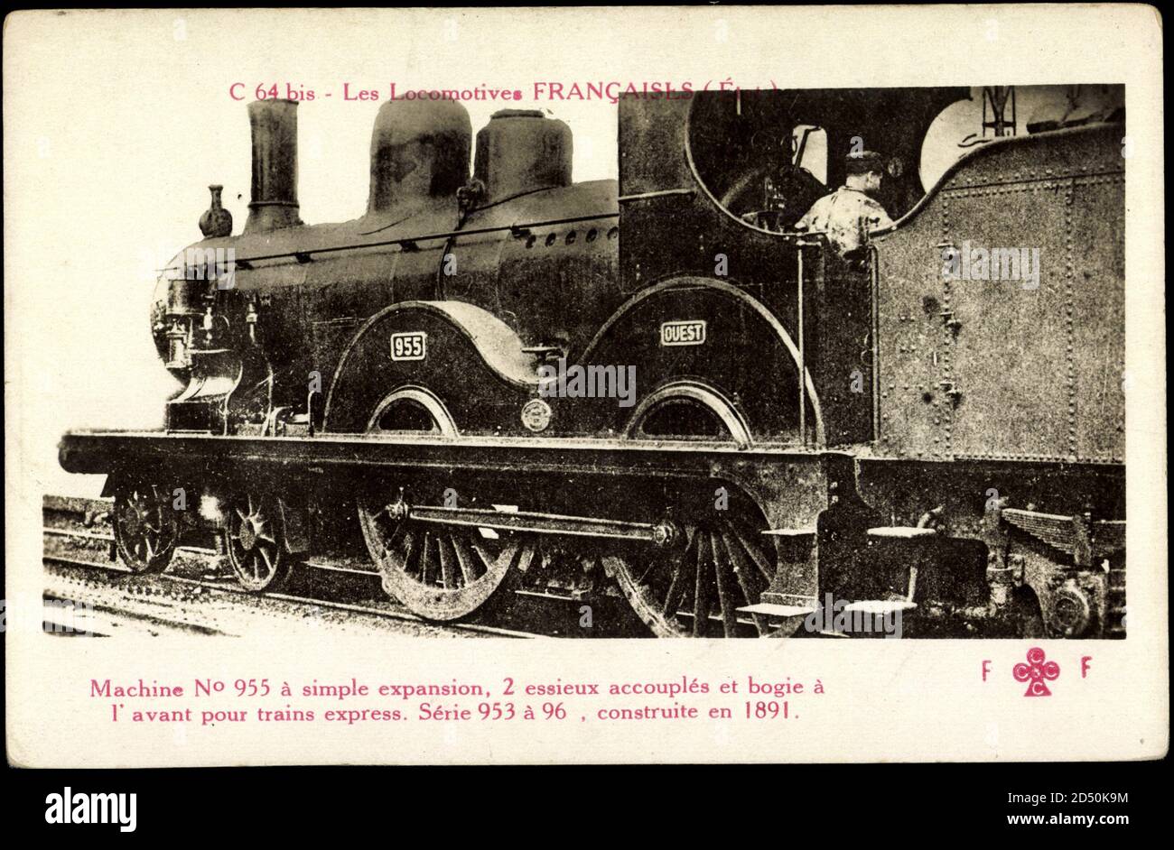 Locomotivi Francaises, Etat, macchina n. 955 | utilizzo in tutto il mondo Foto Stock