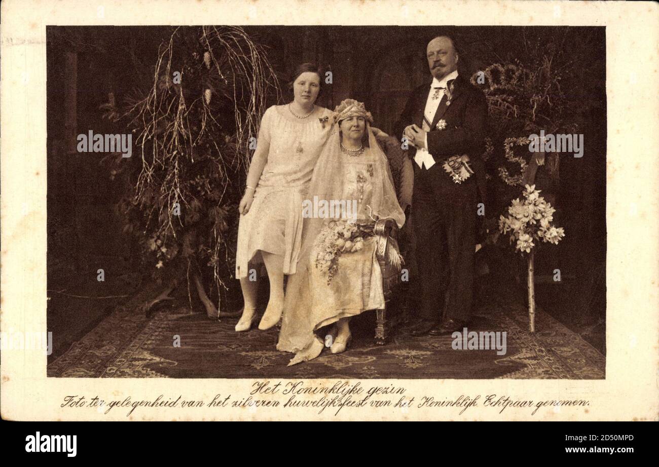 Königin von Ehemann Prinz Hendrik und Tochter Juliana | utilizzo in tutto il mondo Foto Stock
