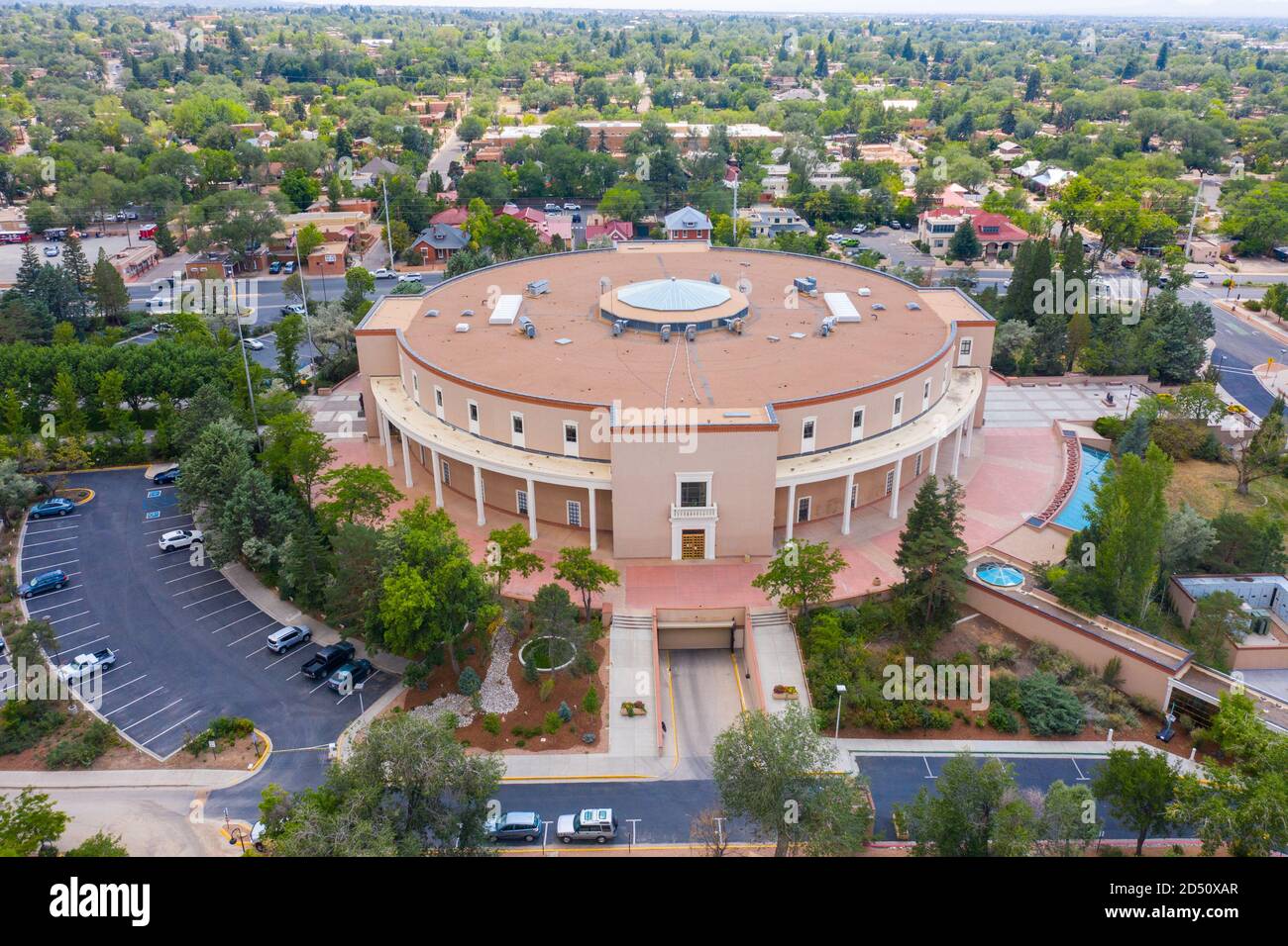 New Mexico state Capitol Building, Santa Fe, New Mexico, USA Foto Stock